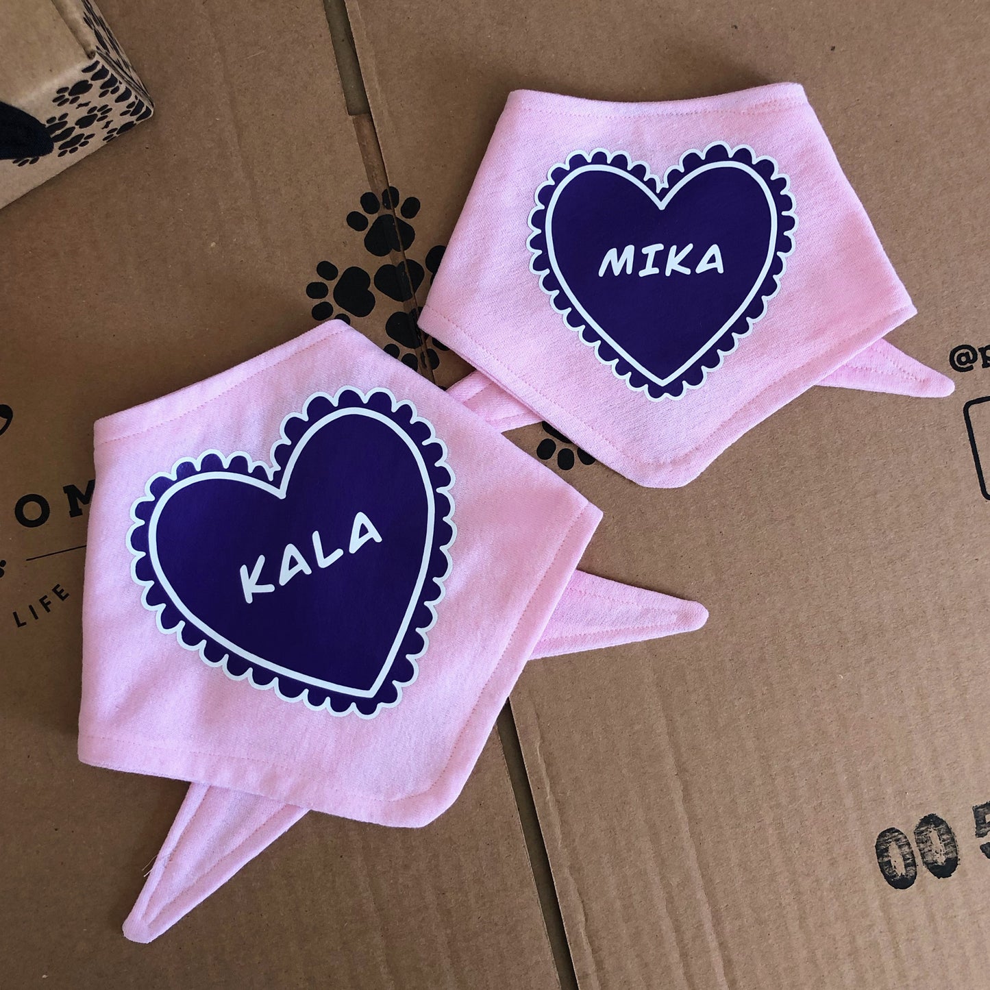Bandana Personalizada Pink Heart