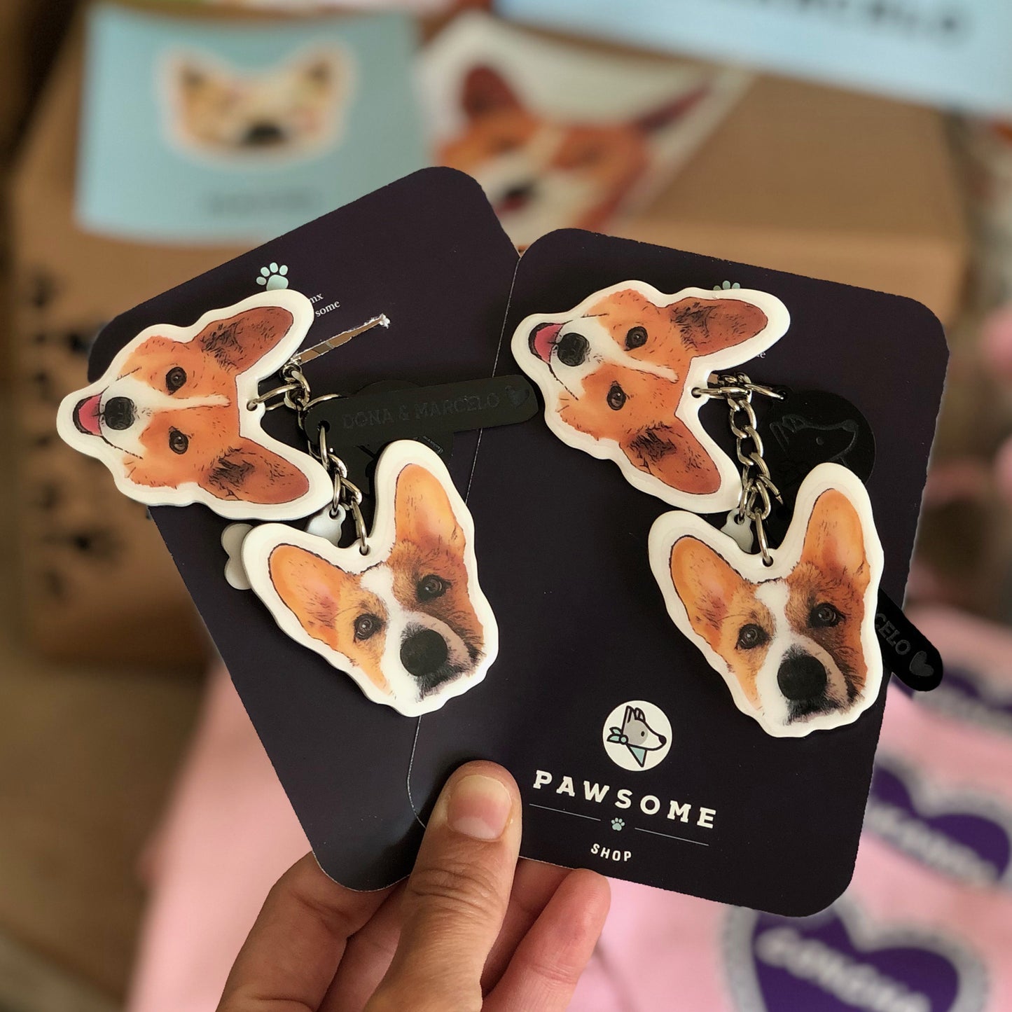 Llavero Personalizado DOS Caritas | Pawsome SHOP