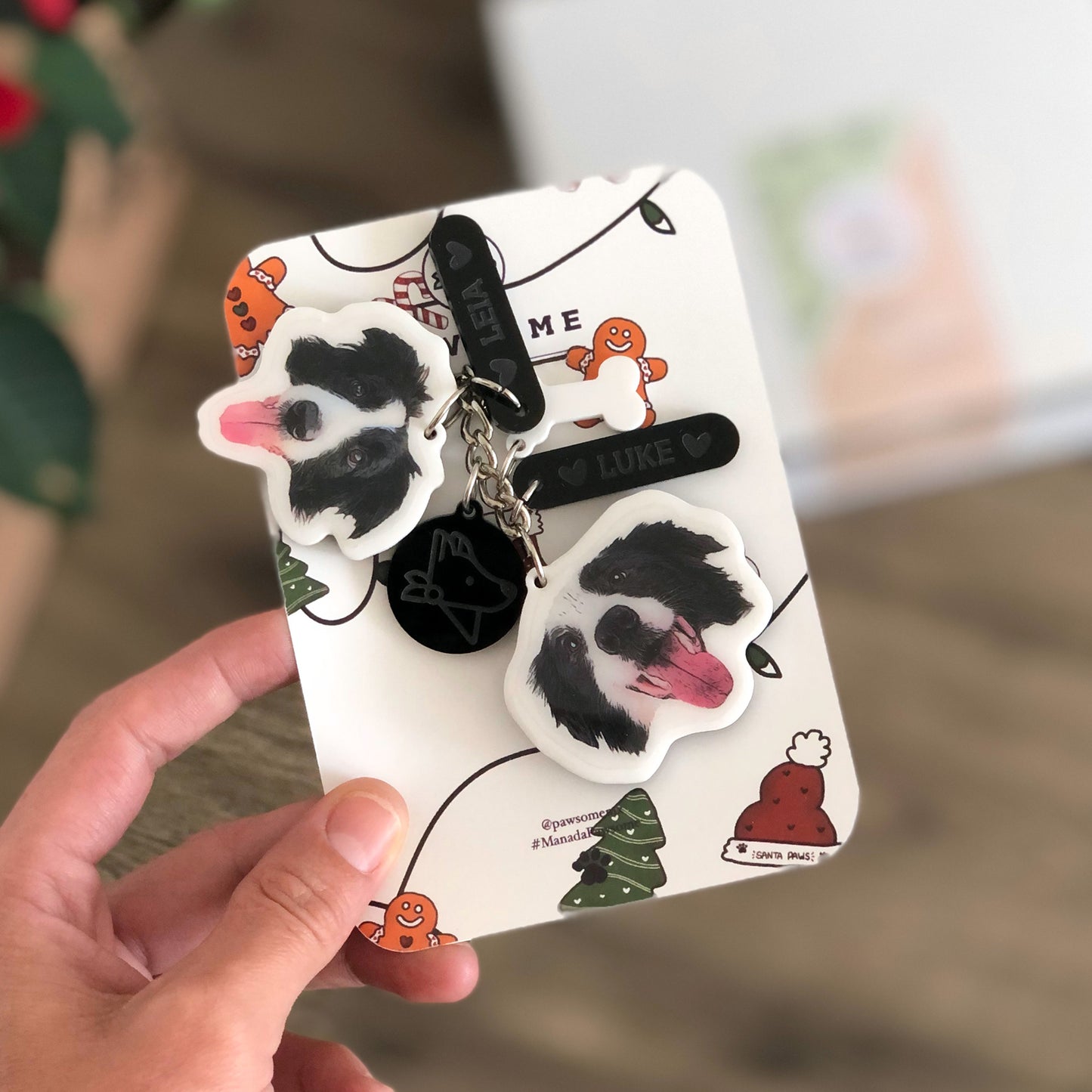 Llavero Personalizado DOS Caritas | Pawsome SHOP
