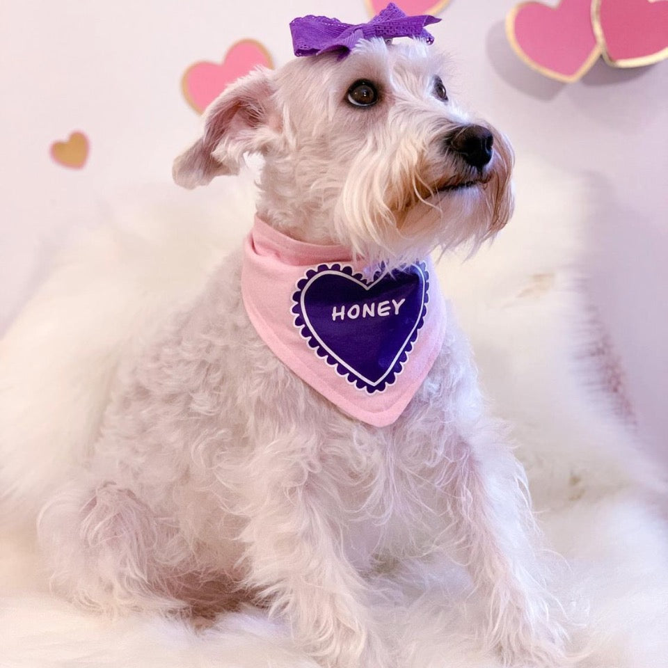 Bandana Personalizada Pink Heart