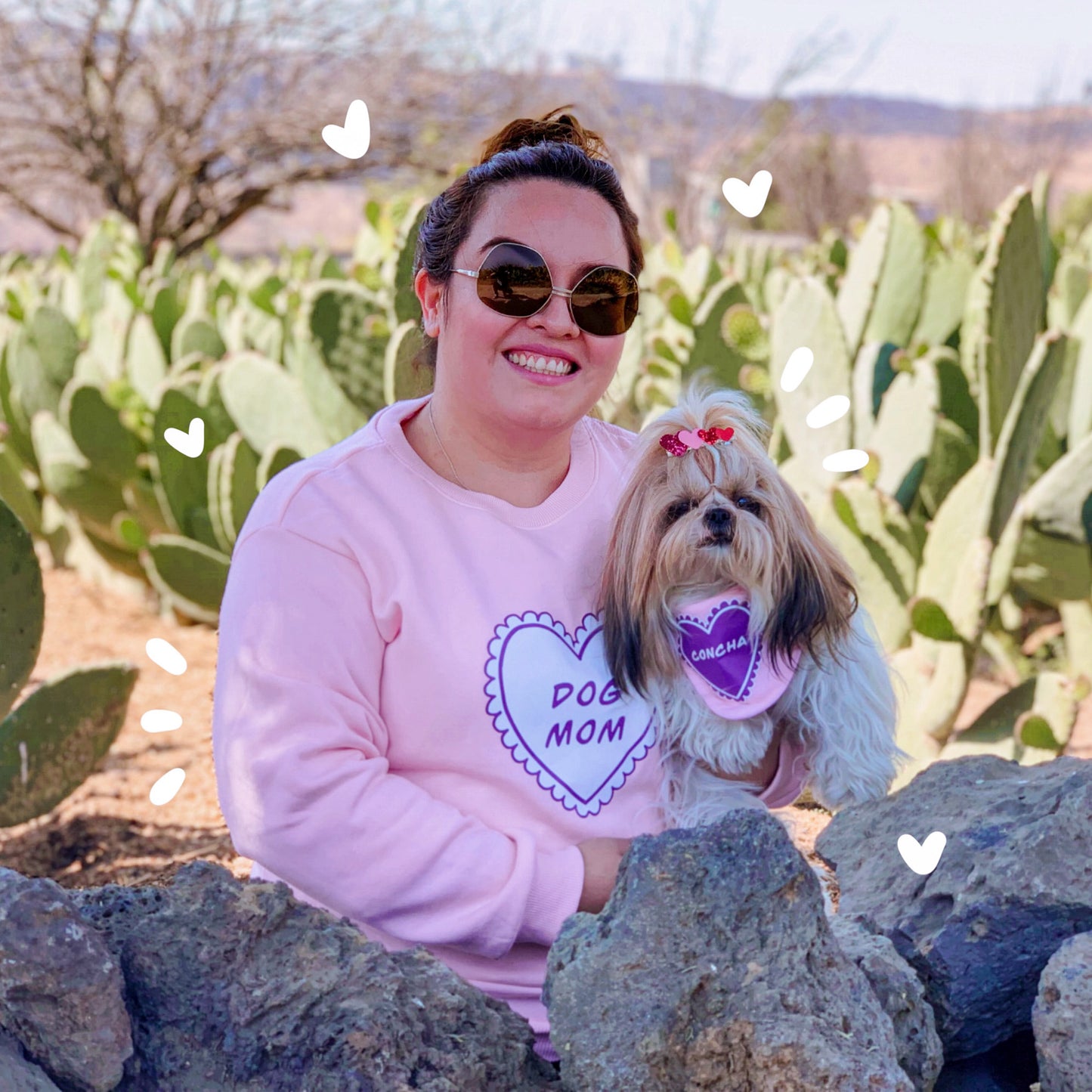 Bandana Personalizada Pink Heart
