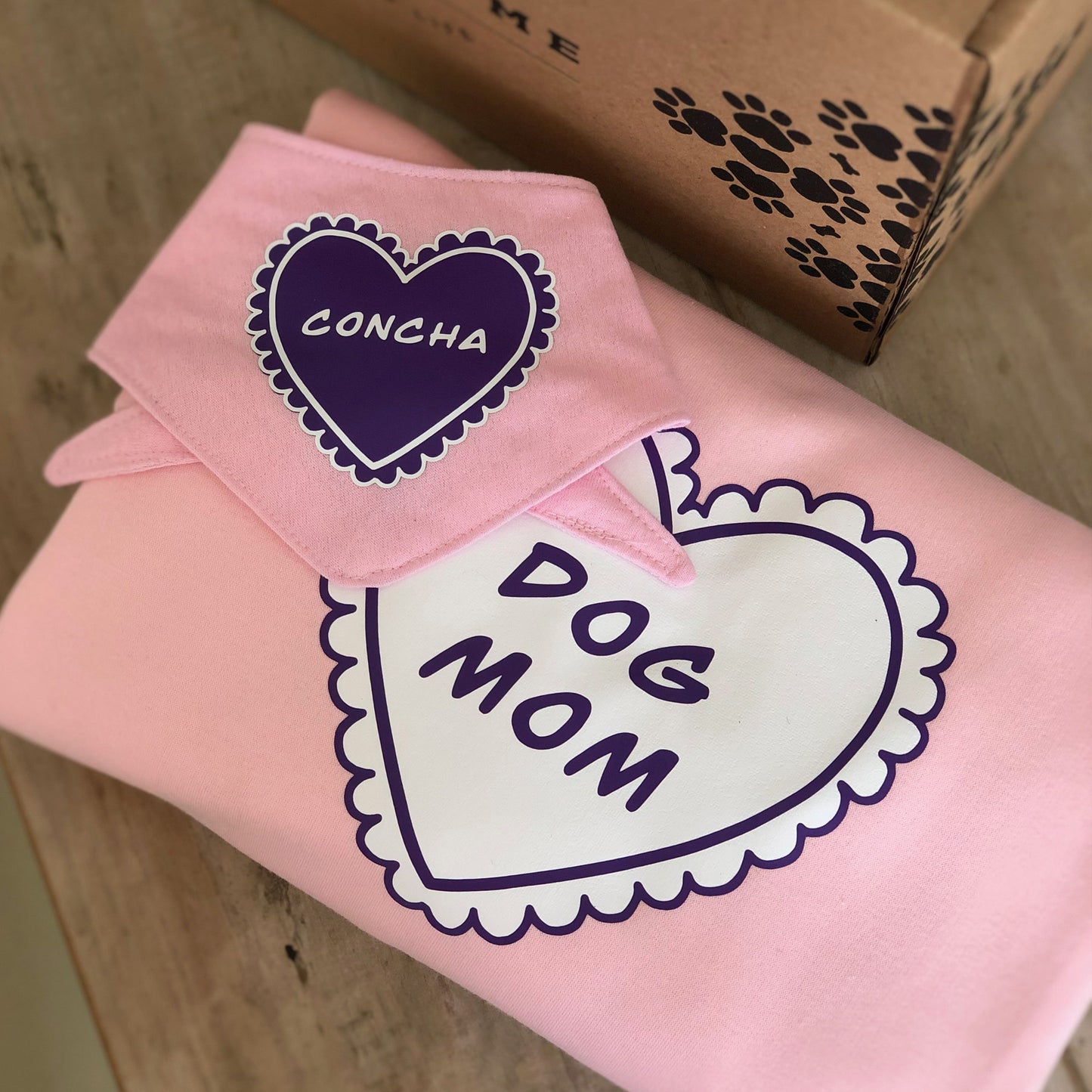 Bandana Personalizada Pink Heart