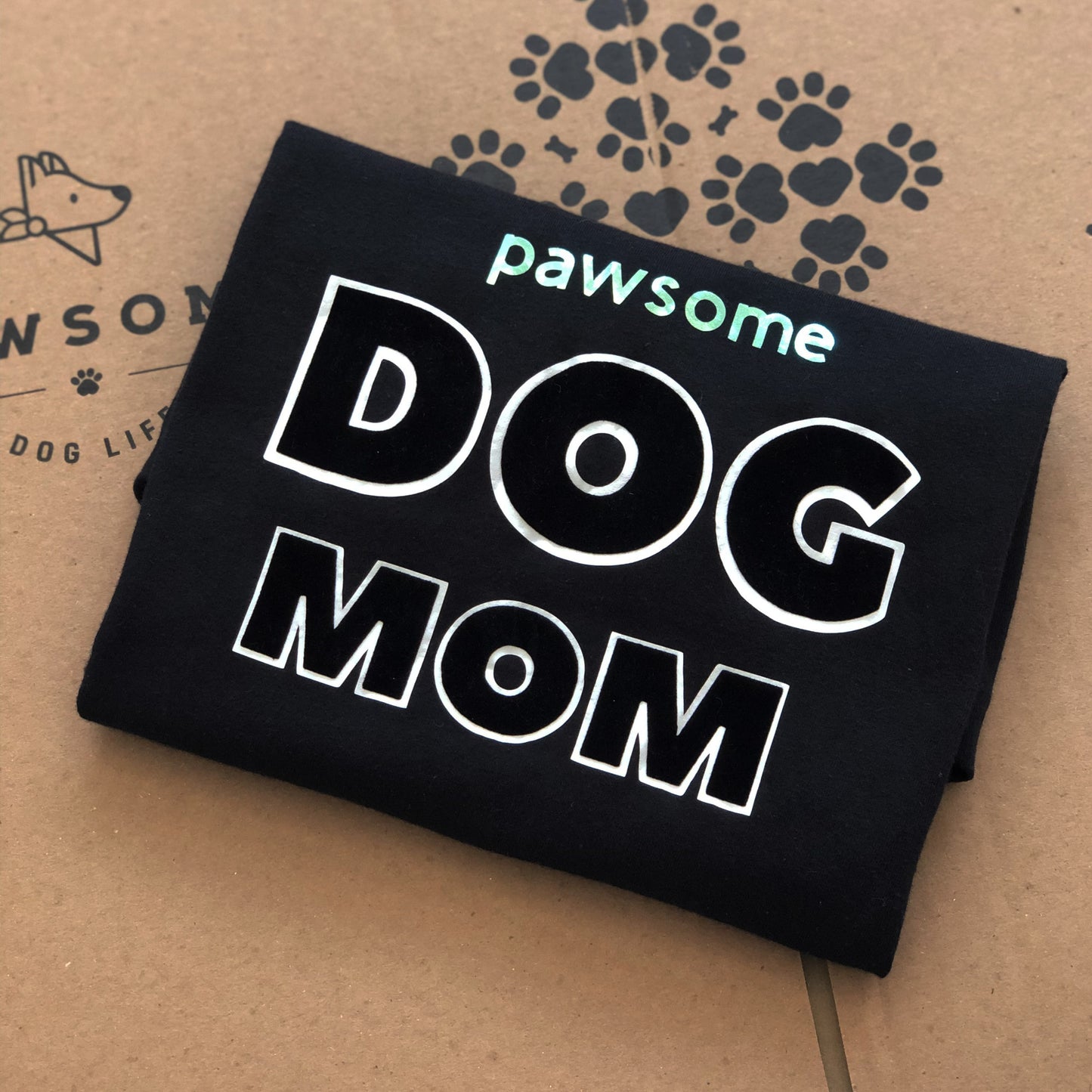 Pawsome Dog Mom Flock T-Shirt