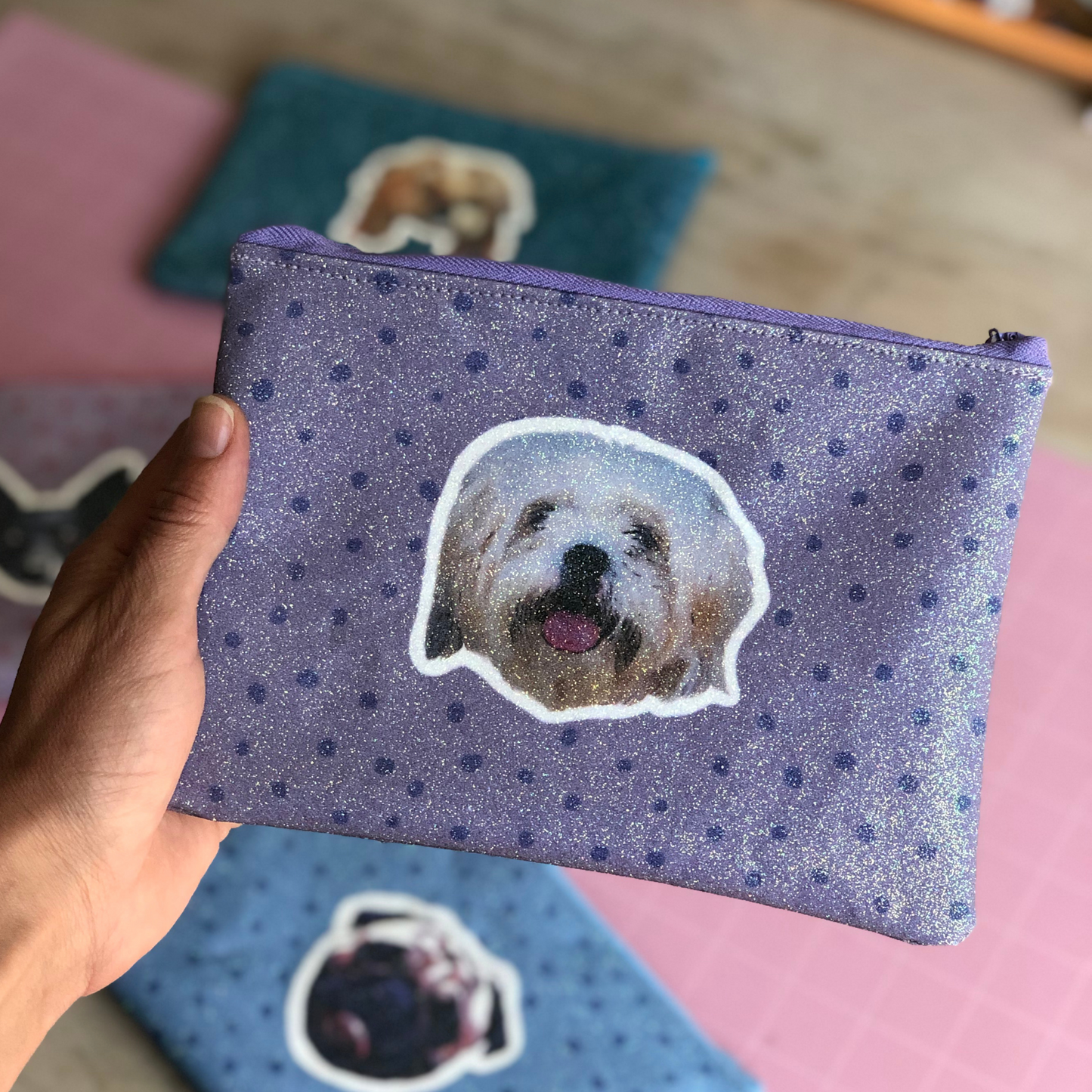Estuche Personalizado Glitter
