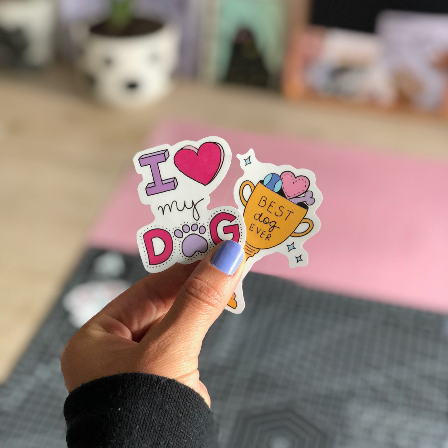 Dog Mom Sticker Set