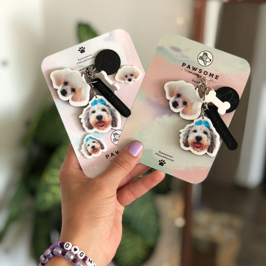 Llavero Personalizado DOS Caritas | Pawsome SHOP